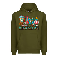 Army Green Dental Life Dentist Coffee Cups Premium Hoodie - FaDigitalArtStudio