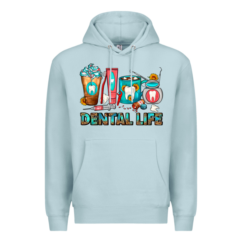 Dental Life Dentist Coffee Cups Premium Hoodie by FaDigitalArtStudio | Teevron