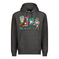 Charcoal Heather Dental Life Dentist Coffee Cups Premium Hoodie - FaDigitalArtStudio