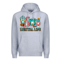 Heather Grey Dental Life Dentist Coffee Cups Premium Hoodie - FaDigitalArtStudio