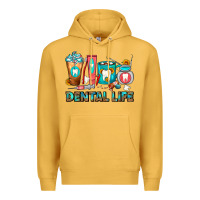 Mustard Dental Life Dentist Coffee Cups Premium Hoodie - FaDigitalArtStudio