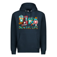 Navy Dental Life Dentist Coffee Cups Premium Hoodie - FaDigitalArtStudio