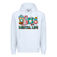White Dental Life Dentist Coffee Cups Premium Hoodie - FaDigitalArtStudio