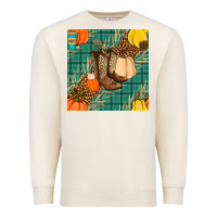 Sandshell fall boot seamless pattern Premium Sweatshirt - BundleAndBundleShop