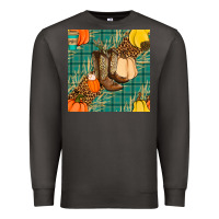 Smoke fall boot seamless pattern Premium Sweatshirt - BundleAndBundleShop
