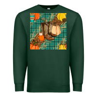Fall Boot Seamless Pattern Premium Sweatshirt | Teevron