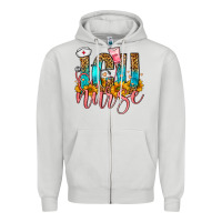 Western Icu Intensive Care Unit Nurse Zipper Hoodie | Teevron