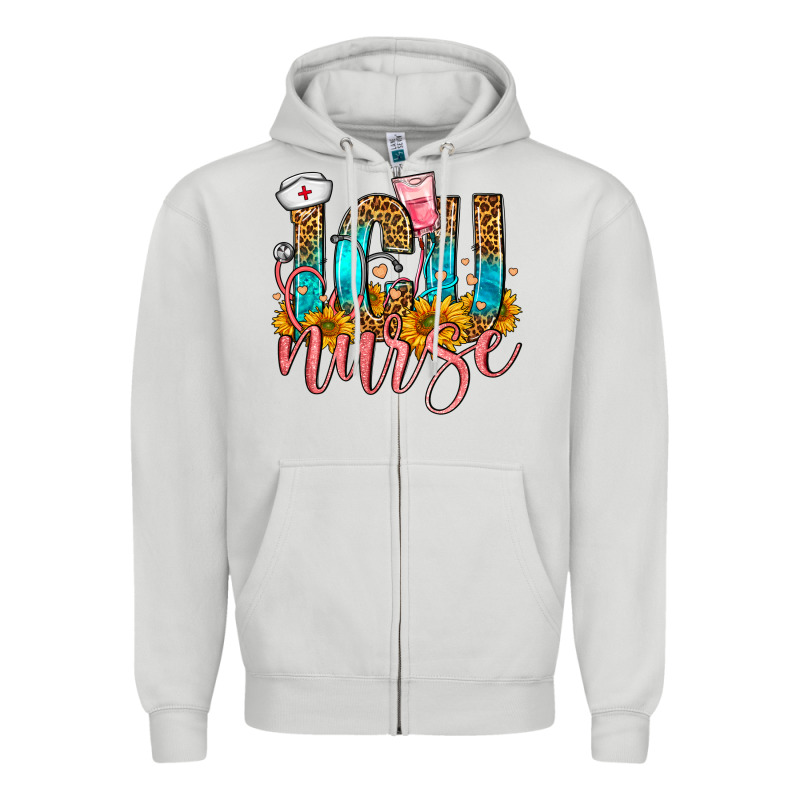 Western Icu Intensive Care Unit Nurse Zipper Hoodie by FaDigitalArtStudio | Teevron