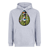Heather Grey mexican teardrop  3 Heavyweight Hoodie - BundleAndBundleShop