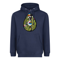 Navy mexican teardrop  3 Heavyweight Hoodie - BundleAndBundleShop