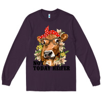 Plum Cute Heifer Long Sleeve Tee - texasbilliewilder