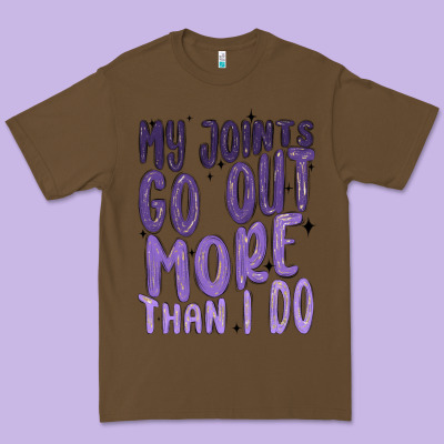 My Joints Go Out More Than ı Do Premium Tee Designed By Maliassmallbusiness