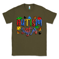Army Green autism sister Classic Tee - Artiststas