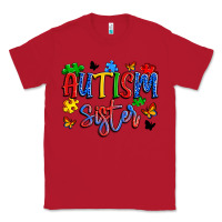 Red autism sister Classic Tee - Artiststas