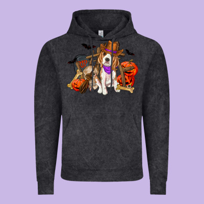 Halloween Beagle Dog Vintage Hoodie Designed By Ranaportraitstore
