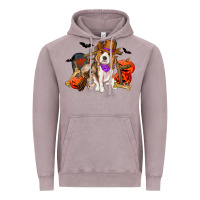 Vintage Zinc Halloween beagle dog Vintage Hoodie - RanaPortraitStore