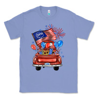 Colony Blue farm truck,america flag Classic Tee - JahusDesignShop