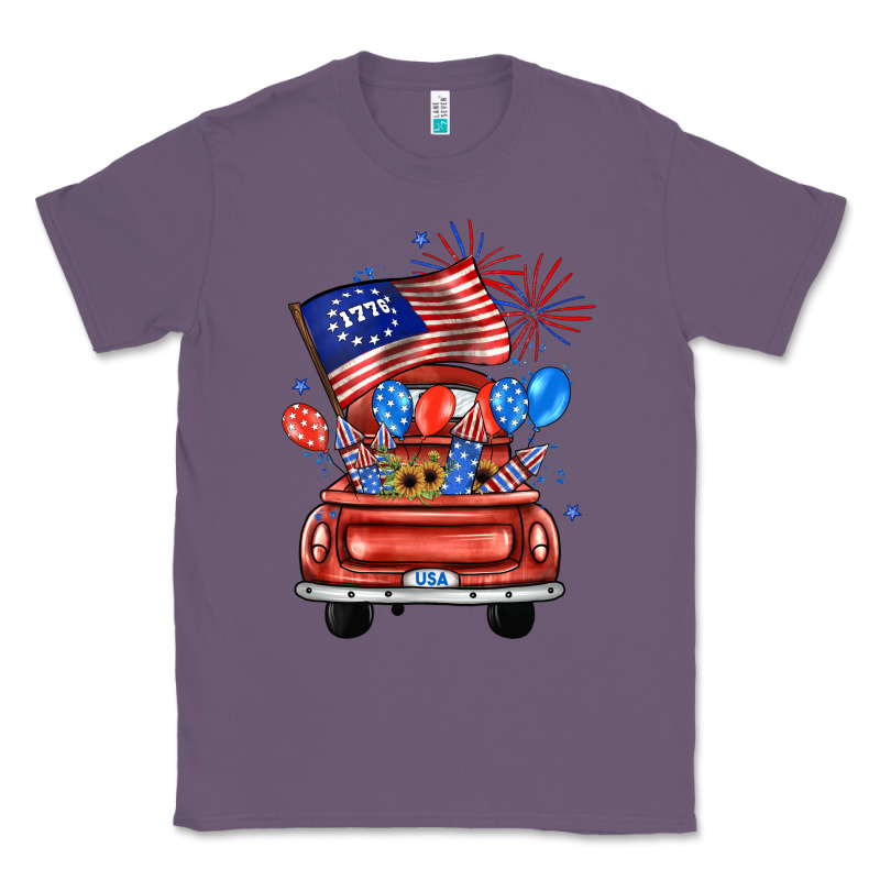 Farm Truck,america Flag Classic Tee by JahusDesignShop | Teevron