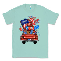 Seafoam farm truck,america flag Classic Tee - JahusDesignShop