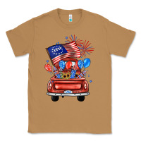 Toasted Coconut farm truck,america flag Classic Tee - JahusDesignShop