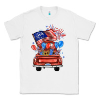 White farm truck,america flag Classic Tee - JahusDesignShop
