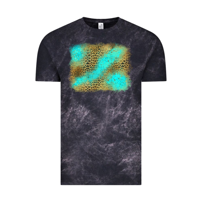 Leopard Turquoise Background Vintage Tee by Jasminsmagicworld | Teevron