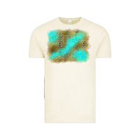 Vintage Arctic leopard turquoise background Vintage Tee - Jasminsmagicworld