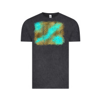 Vintage Black leopard turquoise background Vintage Tee - Jasminsmagicworld