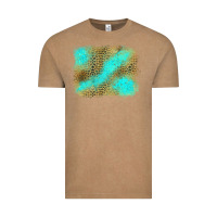 Vintage Coffee leopard turquoise background Vintage Tee - Jasminsmagicworld