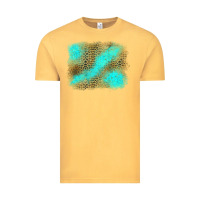 Vintage Mustard leopard turquoise background Vintage Tee - Jasminsmagicworld