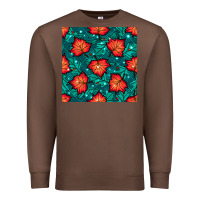 Chestnut fall leaves seamless pattern Premium Sweatshirt - BundleAndBundleShop