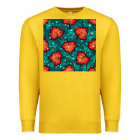 Lemon fall leaves seamless pattern Premium Sweatshirt - BundleAndBundleShop