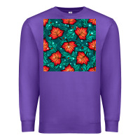 Purple fall leaves seamless pattern Premium Sweatshirt - BundleAndBundleShop