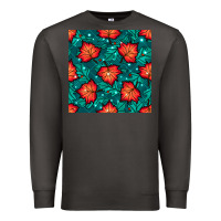 Smoke fall leaves seamless pattern Premium Sweatshirt - BundleAndBundleShop
