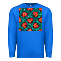 True Royal fall leaves seamless pattern Premium Sweatshirt - BundleAndBundleShop