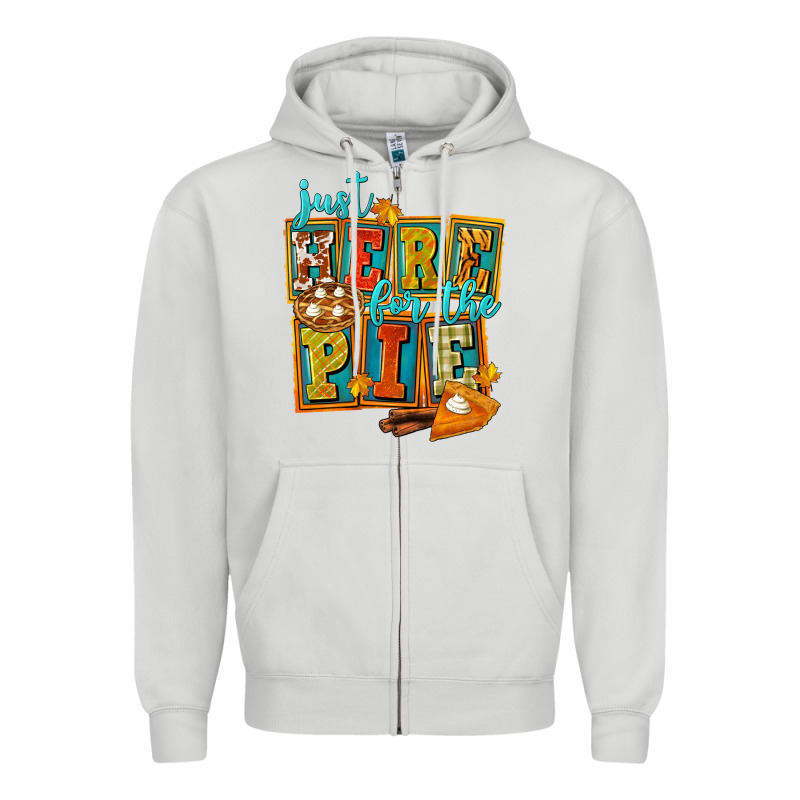 Just Here For The Pie Zipper Hoodie by FaDigitalArtStudio | Teevron