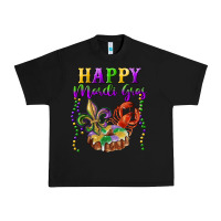 Black happy mardi gras fleur de lis king cake crawfish Urban Heavy Tee - RanaPortraitStore