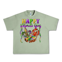 Oil Green happy mardi gras fleur de lis king cake crawfish Urban Heavy Tee - RanaPortraitStore