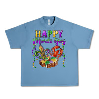 Pebble Blue happy mardi gras fleur de lis king cake crawfish Urban Heavy Tee - RanaPortraitStore