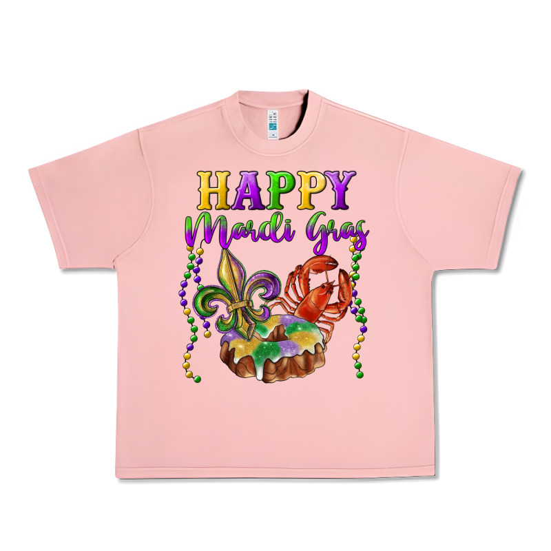 Happy Mardi Gras Fleur De Lis King Cake Crawfish Urban Heavy Tee by RanaPortraitStore | Teevron