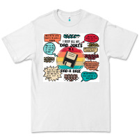 White ı keep all my dad jokes in a dad a base Premium Tee - MaliasSmallBusiness