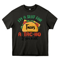 Asphalt i'm a slut for tacos a tac ho if you will Heavy Core Tee - MaliasSmallBusiness