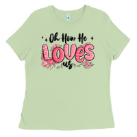 Matcha oh how he loves us Ladies Tee - MaliasSmallBusiness