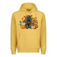 Antique Gold Fall black angus Premium Hoodie - RanaPortraitStore