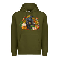Army Green Fall black angus Premium Hoodie - RanaPortraitStore
