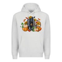 Dove Grey Fall black angus Premium Hoodie - RanaPortraitStore