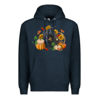 Navy Fall black angus Premium Hoodie - RanaPortraitStore