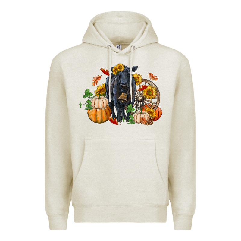 Fall Black Angus Premium Hoodie by RanaPortraitStore | Teevron