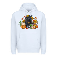 White Fall black angus Premium Hoodie - RanaPortraitStore