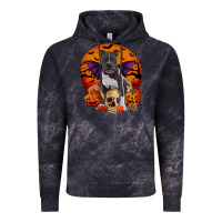 Cloud Black halloween pitbull dog Vintage Hoodie - RanaPortraitStore